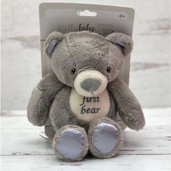 Kellytoy Toys New Kelly Baby My First Bear Plush Rattle Toy Lovey